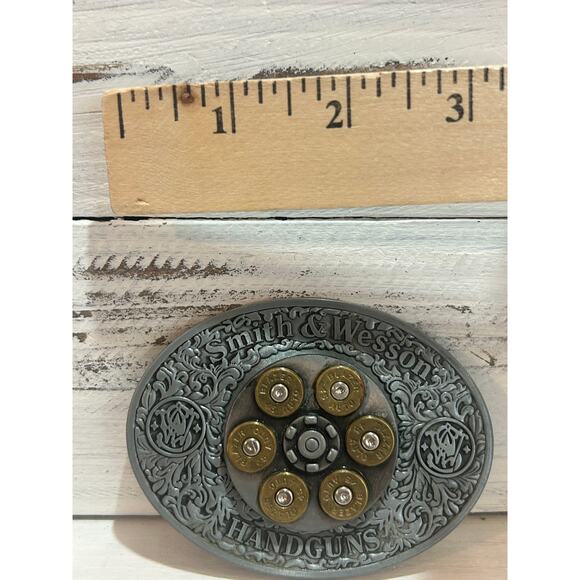 Smith & Wesson Belt Buckle 45 Auto Blazer wheel spins - Picture 4 of 4